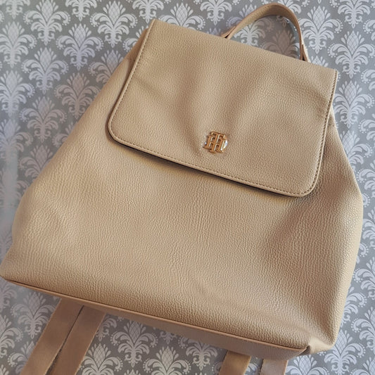 TOMMY HILFIGER BOLSO MOCHILA BEIGE