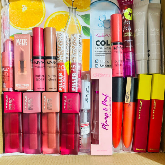 CAJA EMPRENDEDORA LABIOS Y SKINCARE 22 PIEZAS S/539.72